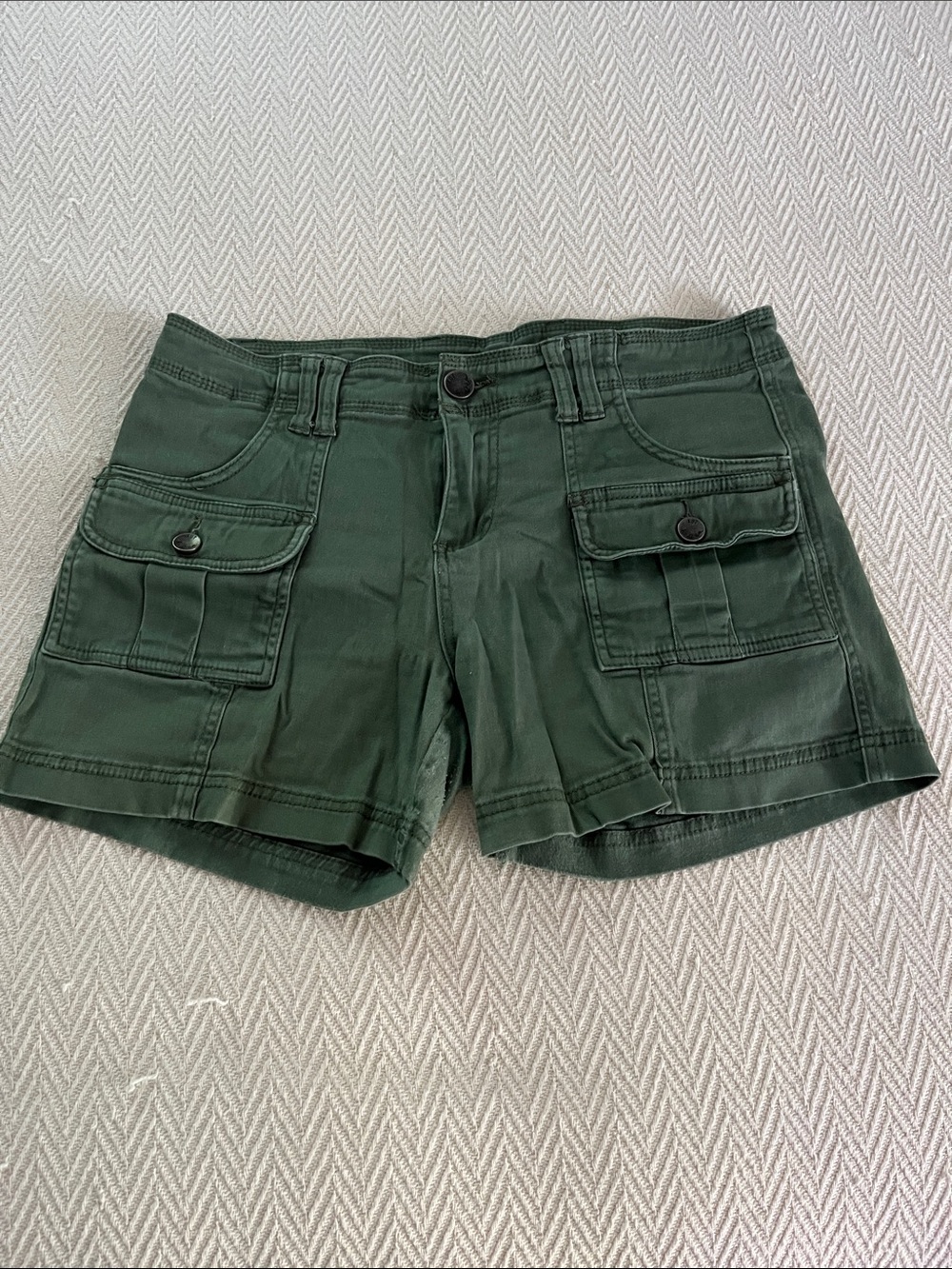 Kut from the Kloth Dark Olive Cargo Shorts